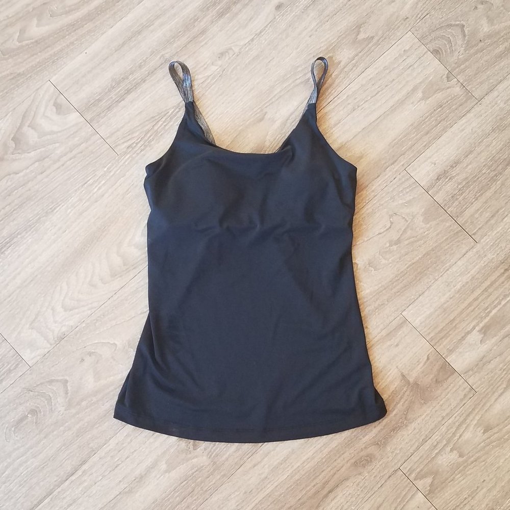 Black Workout Activewear Tank Cami Top XS